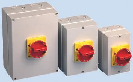 Produktfoto 1 von Allen Bradley 194E Trennschalter 3-polig Panel 80A 37 kW Gelb, Rot, Grau, Schwarz IP66 3-phasig
