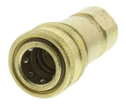 Produktfoto 1 von Parker 60 Hydraulik-Schnellkupplung, Messing Buchse G, 1 in, 105 bar