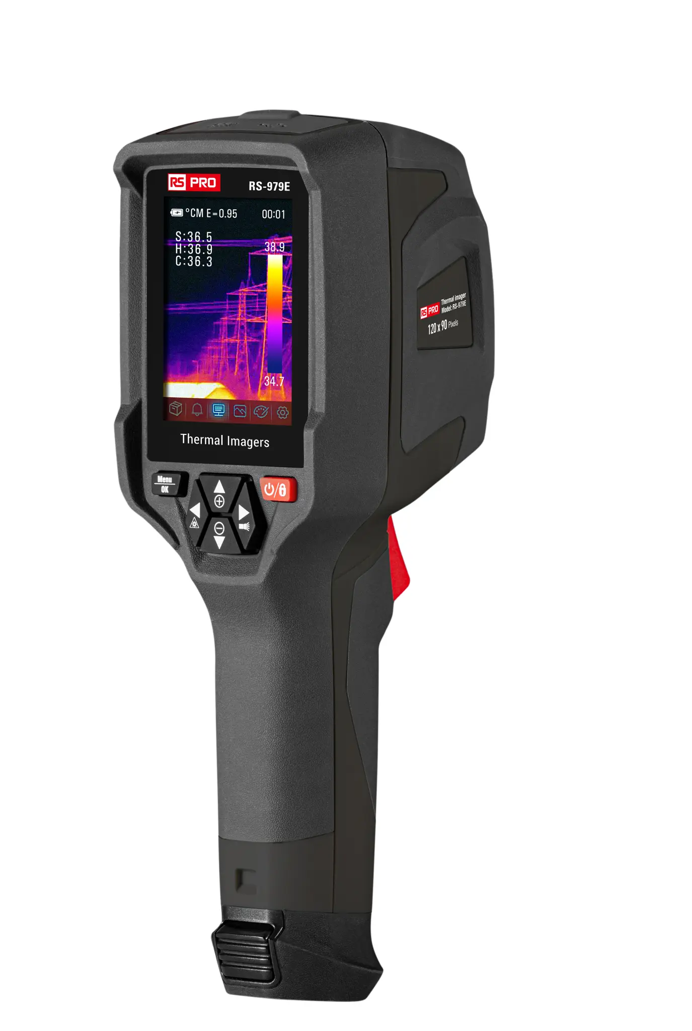 Produktfoto 1 von RS PRO Wärmebildkamera 120 x 90Pixel, -20 °C→+ 400 °C / <0.06 °C @ +30 °C 60mK