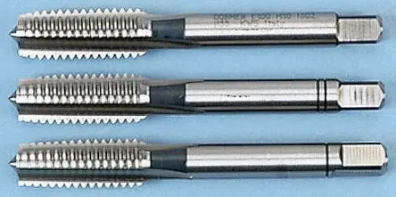 Produktfoto 1 von Dormer Gewindebohrer Satz HSS Hand, Metrisch Gerade Nut, Rechtsgewinde, 3-teilig M7