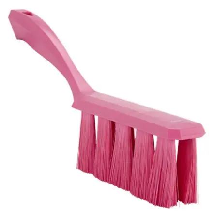 Produktfoto 1 von Vikan 35 mm Handbürste Rosa mit Polyester-Borsten Handbürste, Weich Rosa, Borsten L. 330 mm Lebensmittelsicher für