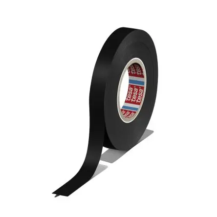 Produktfoto 1 von Tesa Tesa 4163 Polyvinylchlorid Isolierband Schwarz, Stärke 130 μm x 12mm x 33 m, 33 °C bis 33 °C