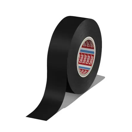 Produktfoto 1 von Tesa Tesa 4163 Polyvinylchlorid Isolierband Schwarz, Stärke 130 μm x 25mm x 33 m, 33 °C bis 33 °C