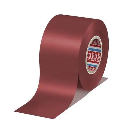 Produktfoto 1 von Tesa Tesa 4163 Polyvinylchlorid Isolierband Rot, Stärke 130 μm x 50mm x 33 m, 33 °C bis 33 °C