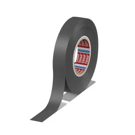 Produktfoto 1 von Tesa Tesa 4163 Polyvinylchlorid Isolierband Grau, Stärke 130 μm x 15mm x 33 m, 33 °C bis 33 °C