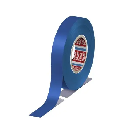 Produktfoto 1 von Tesa Tesa 4163 Polyvinylchlorid Isolierband Blau, Stärke 130 μm x 15mm x 33 m, 33 °C bis 33 °C