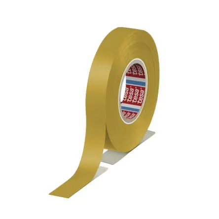 Produktfoto 1 von Tesa Tesa 4163 Polyvinylchlorid Isolierband Gelb, Stärke 130 μm x 15mm x 33 m, 33 °C bis 33 °C