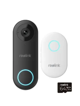 Produktfoto 1 von Reolink VDW5MM64 Zutrittskontrolle, Türklingel für zu Hause, 24 V ac