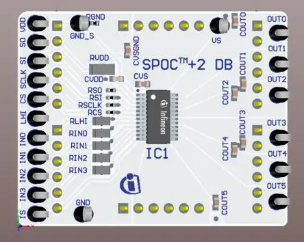 Produktfoto 1 von Infineon BTS71220to4ESP Daughterboard Evaluierungsplatine, SPOC-2 DB BTS71220-4ESP Evaluierungsplatine