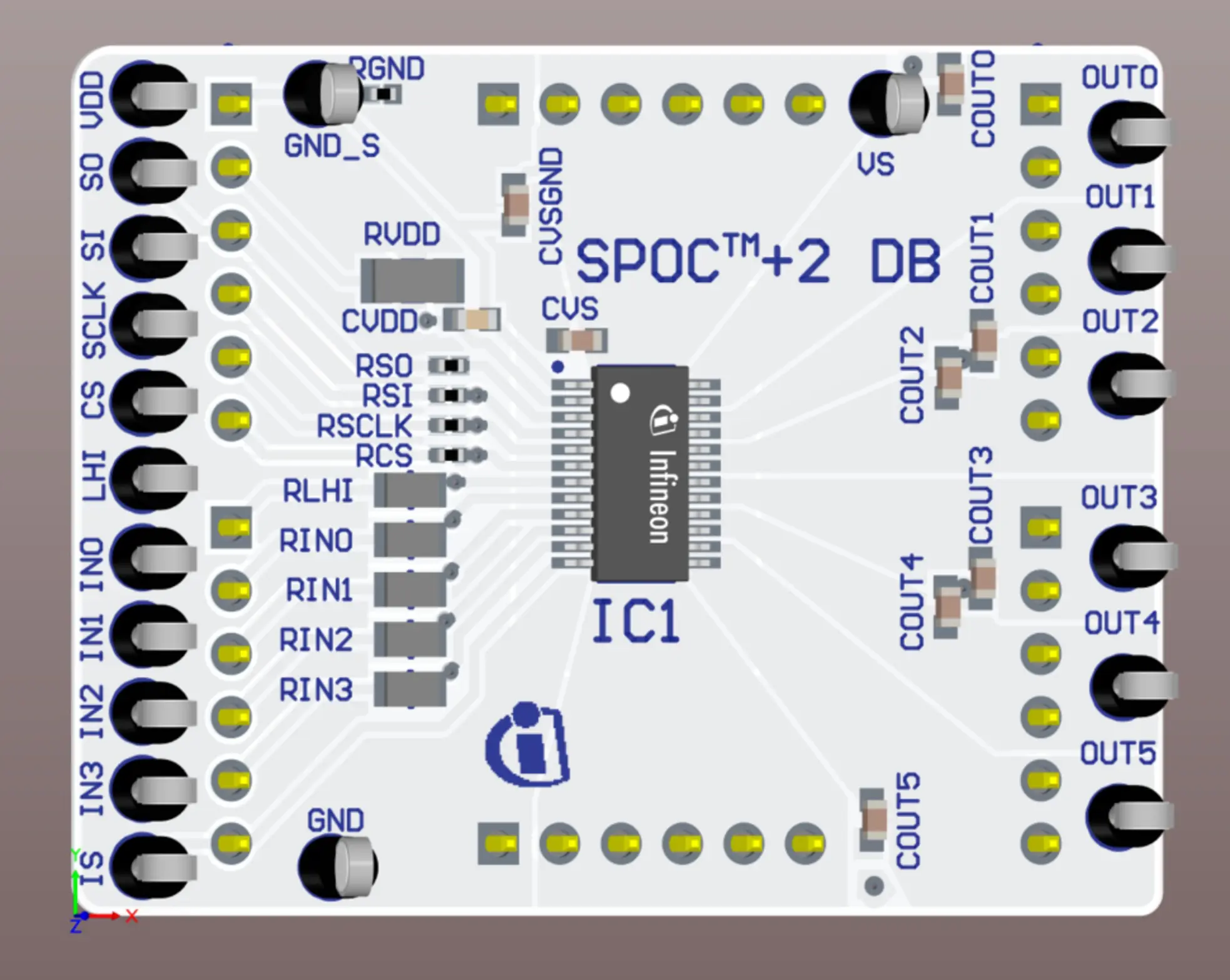 Produktfoto 1 von Infineon BTS72220-4ESP Daughterboard Evaluierungsplatine, SPOC-2 DB BTS72220-4ESP Evaluierungsplatine