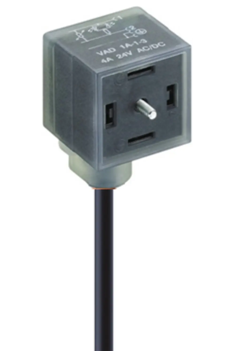 Produktfoto 1 von Lumberg Automation VAD  Ventilsteckverbinder DIN 43650 Buchse 2P+E / 24 V AC/DC mit Lampe