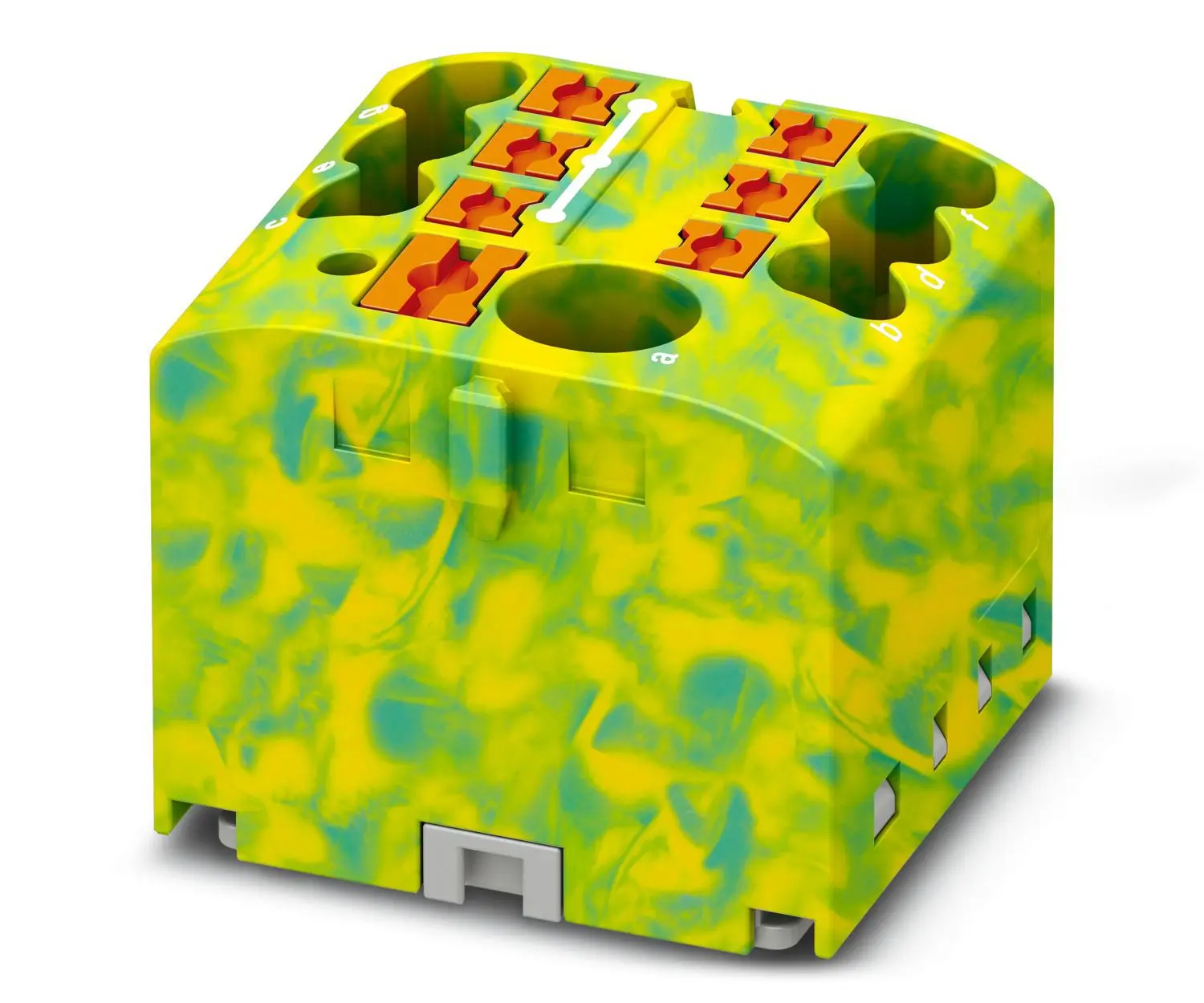 Produktfoto 1 von Phoenix Contact Verteilerblock / 450 V 41A, Polyamid Grün, Gelb