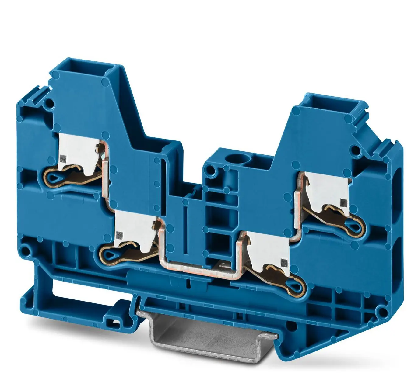 Produktfoto 1 von Phoenix Contact XTV 6-QUATTRO BU Anschlussklemmenblock für Durchkontaktierung 1 Blau, 6 mm²