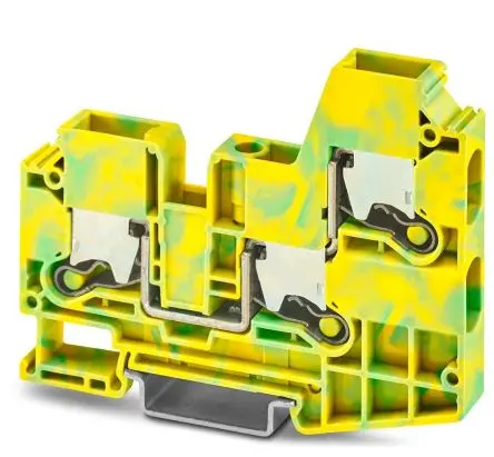 Produktfoto 1 von Phoenix Contact XTV 10-TWIN-PE Anschlussklemmenblock 1 Gelb, Grün, 10mm² Einsteck-Anschluss