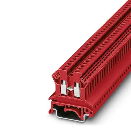 Produktfoto 1 von Phoenix Contact UK 2.5 N RD Anschlussklemmenblock für Durchkontaktierung 1 Rot, 2.5mm² Schraubbefestigung