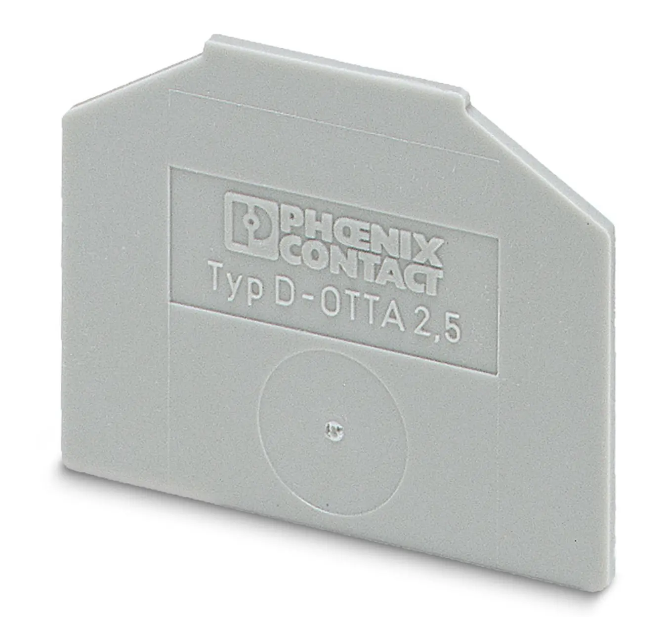 Produktfoto 1 von Phoenix Contact D-OTTA 2.5 Endabdeckung für Anschlussklemmenblöcke für DIN-Schienen