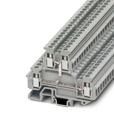 Produktfoto 1 von Phoenix Contact MBKKB 2.5-BE Anschlussklemmenblock für Durchkontaktierung 2 Grau, 2.5mm² Schraubbefestigung