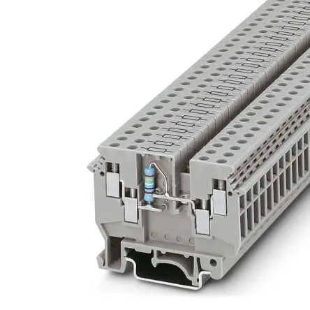 Produktfoto 1 von Phoenix Contact UDK 4-DUR 5K1 Bauteil-Anschlussklemmenblock 1 Grau, 2.5mm², 630V Schraubbefestigung