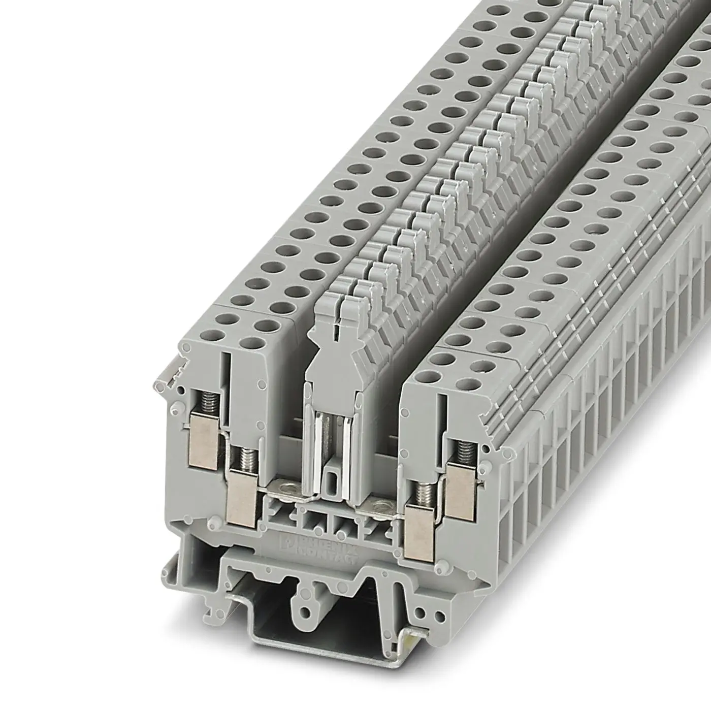 Produktfoto 1 von Phoenix Contact UDK 4-T Anschlussklemmenblock für Durchkontaktierung 1 Grau, 4 mm²