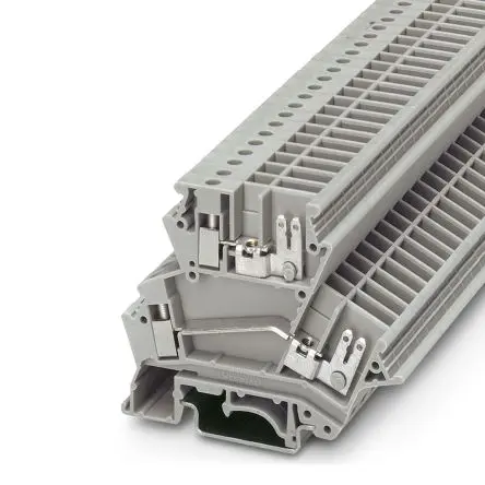 Produktfoto 1 von Phoenix Contact UKK 4-FS Anschlussklemmenblock für Durchkontaktierung 1 Grau, 4mm² Schraubbefestigung