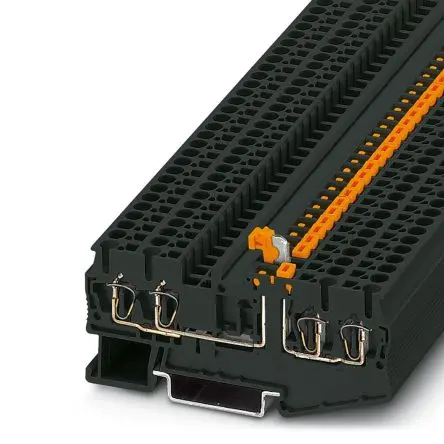 Produktfoto 1 von Phoenix Contact ST 2.5-QUATTRO-MT BK Trenn- und Messtrennreihenklemme 1 Schwarz, 2.5mm² ZUGFEDER