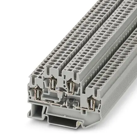 Produktfoto 1 von Phoenix Contact STTB 2.5-2DIO/UL-O/UL-UR Bauteil-Anschlussklemmenblock 2 Grau, 2.5mm²