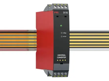 Produktfoto 1 von PR Electronics Serie 9100 Signalwandler 19.2V dc, 31.2 V dc, Thermoelement, Strom, Widerstands-Temperaturfühler (RTD),