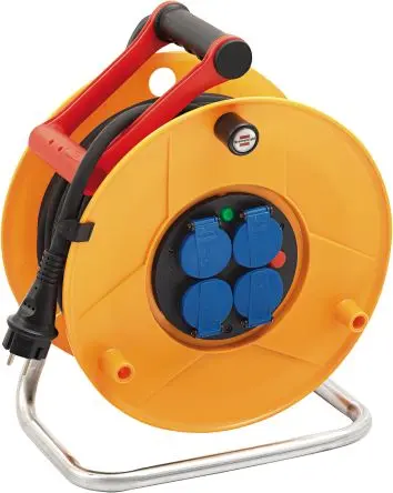 Produktfoto 1 von brennenstuhl H07RN-F Verlängerungskabeltrommel, 25 m, 4-fach, Typ E - Französisch IP44 230V
