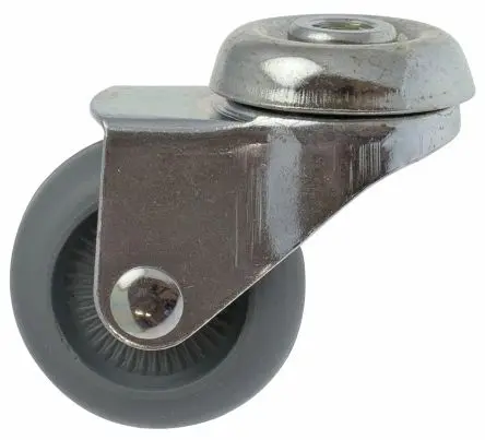 Produktfoto 1 von Guitel Hervieu Drehbar Rolle, Rad ø 42 mm, 30 kg, Ges H. 57 mm, Rad B. 18 mm, Gummi