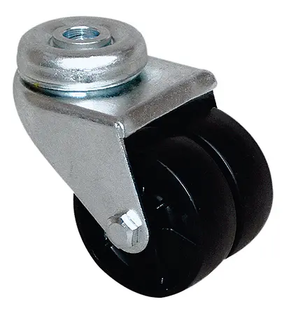 Produktfoto 1 von Guitel Hervieu Drehlager Lenkrolle, Rad ø 50mm, 60kg, Ges H. 73mm, Rad B. 18mm, Einfachbolzen, Polypropylen-Material