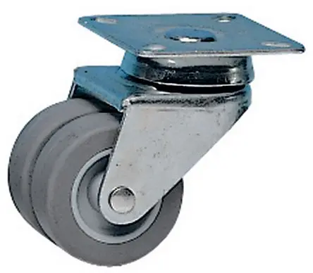 Produktfoto 1 von Guitel Hervieu Drehbar Rolle, Rad ø 50 mm, 60 kg, Ges H. 74 mm, Rad B. 18 mm, Thermoplast