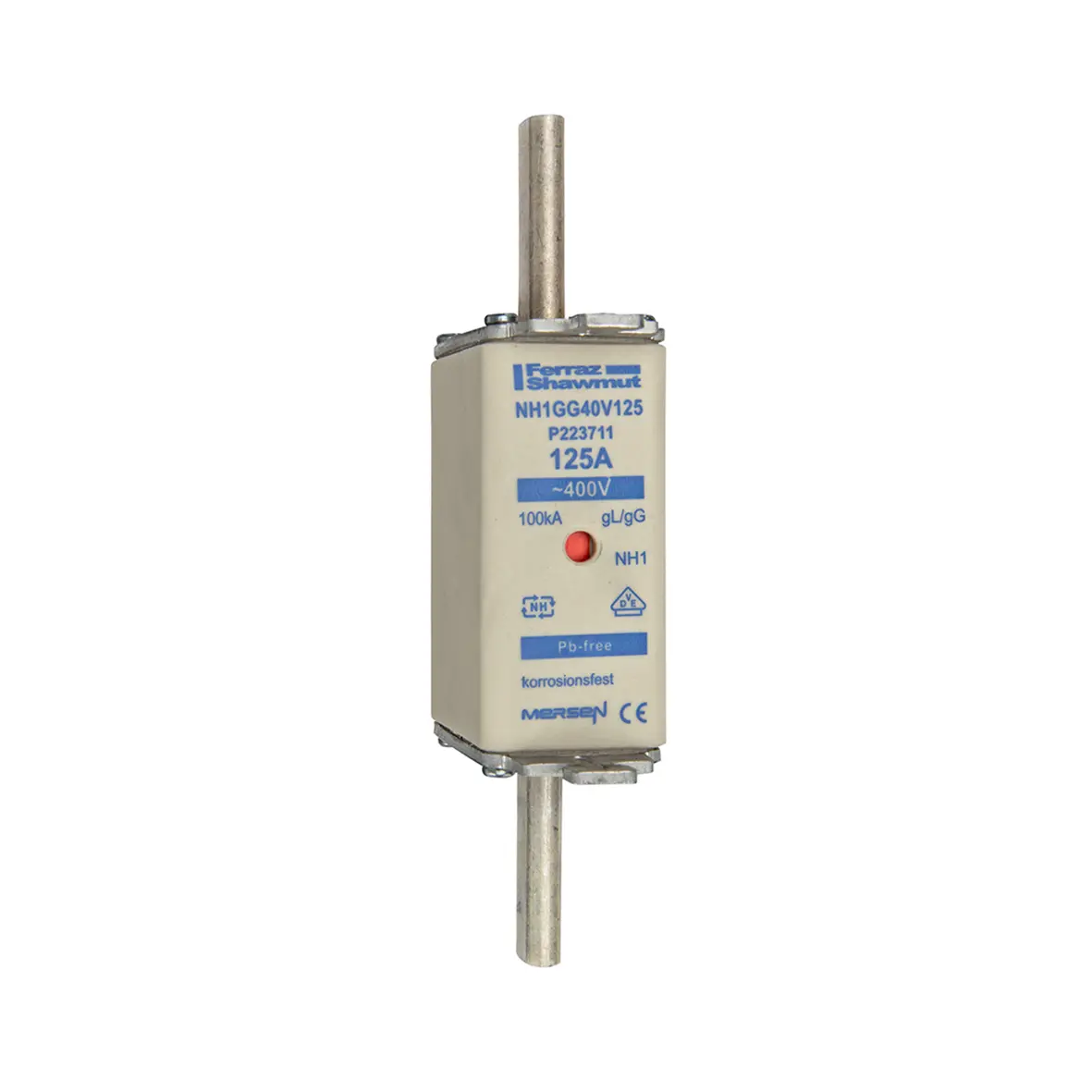 Produktfoto 1 von Mersen NH-Sicherung NH1, 400V ac / 125A gG