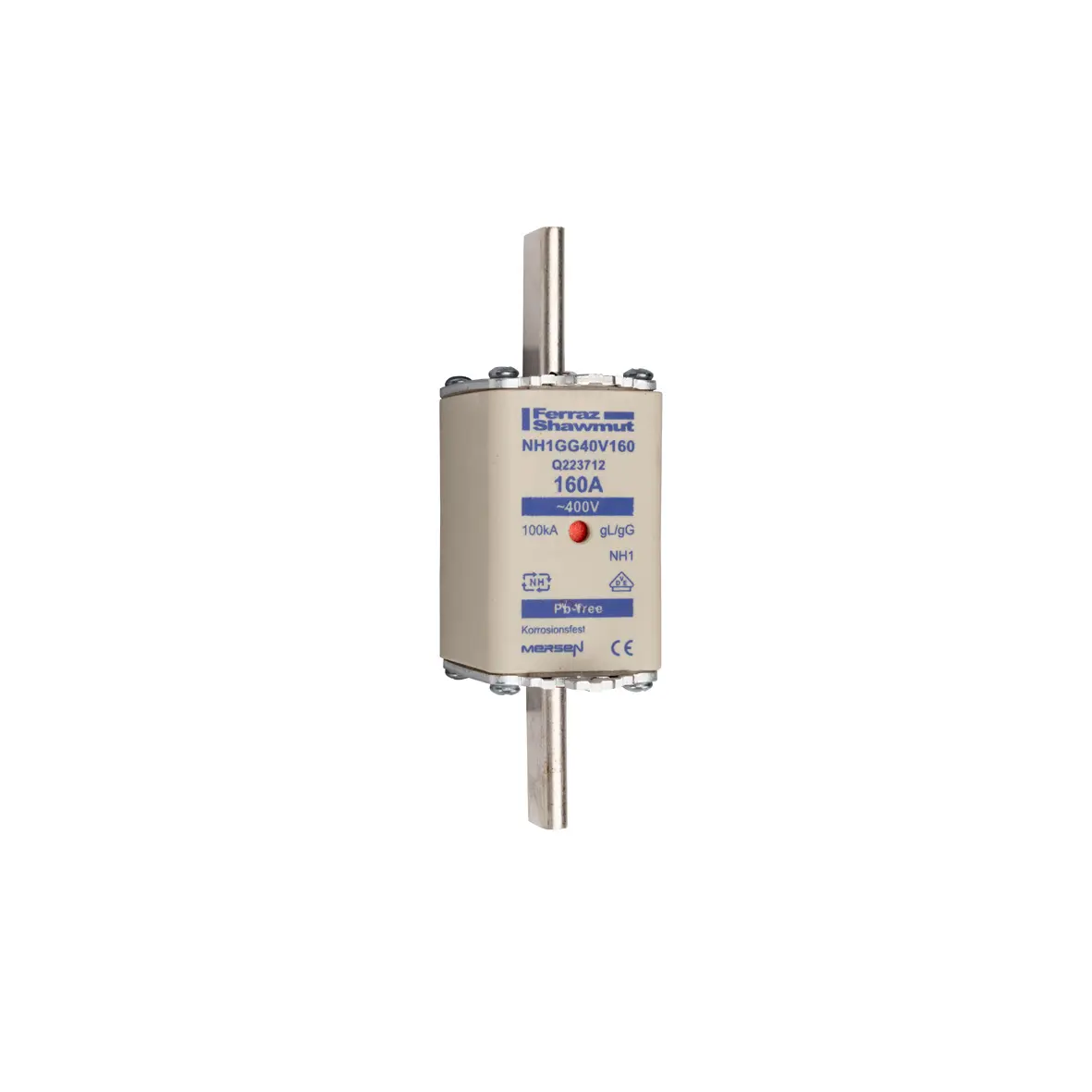 Produktfoto 1 von Mersen NH-Sicherung NH1, 400V ac / 160A gG