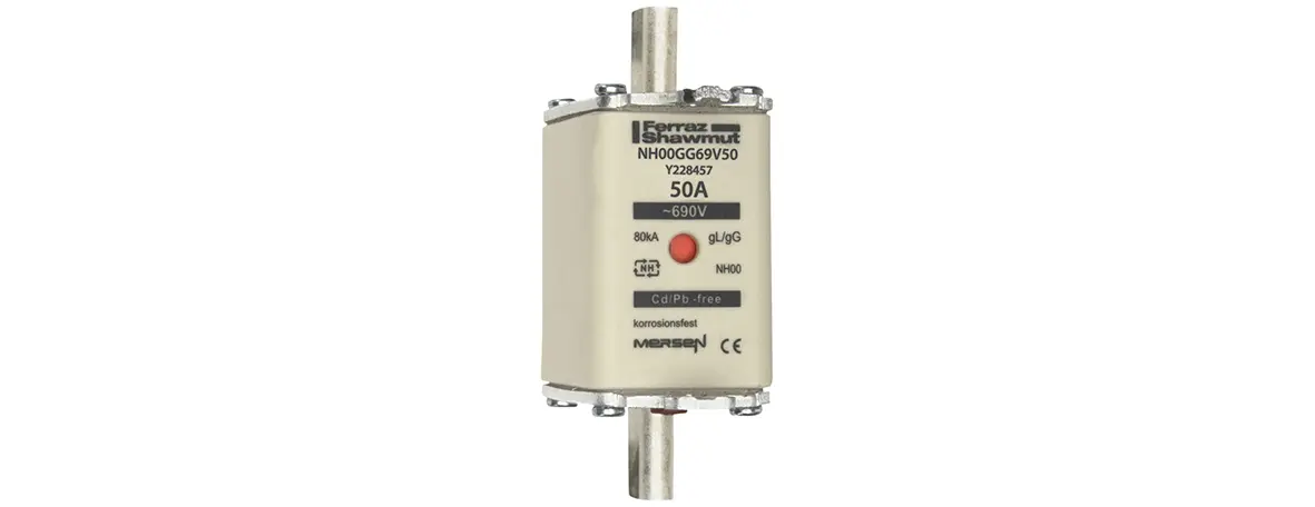 Produktfoto 1 von Mersen NH-Sicherung NH00, 690V ac / 50A gG