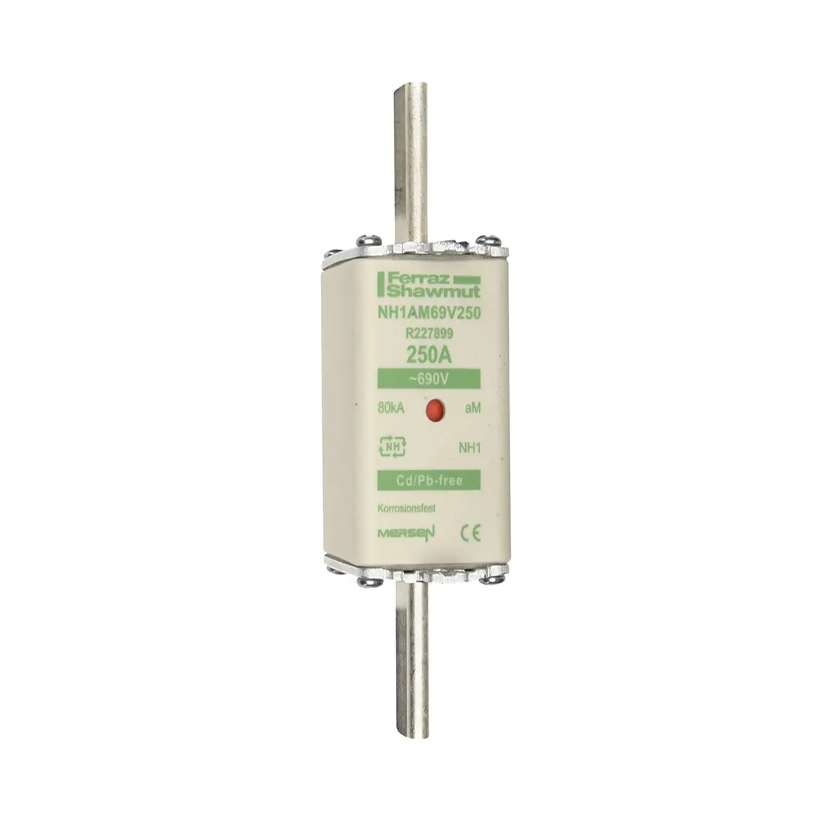 Produktfoto 1 von Mersen NH-Sicherung NH1, 690V ac / 250A aM