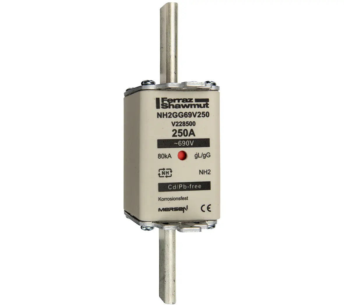 Produktfoto 1 von Mersen NH-Sicherung NH2, 690V ac / 250A gG