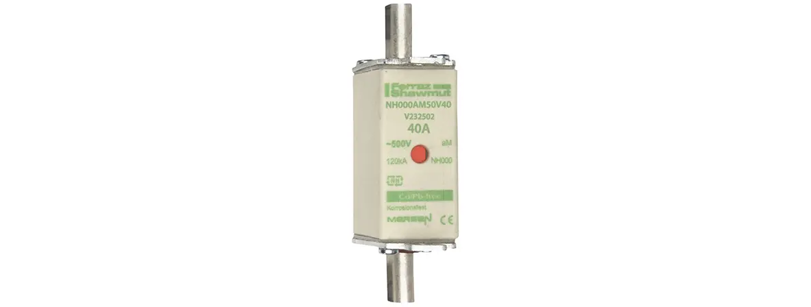 Produktfoto 1 von Mersen NH-Sicherung NH000, 500V ac / 40A aM