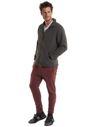 Produktfoto 1 von Uneek UC601 Herren Fleecejacke, 100 % Polyester Grün Durchgehender, farblich abgestimmter Reißverschluss mit
