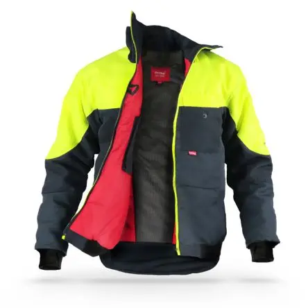 Produktfoto 1 von Flexitog X28B Herren Kälteschutz Jacke 100 % Polyester Grau, Gelb, Größe M
