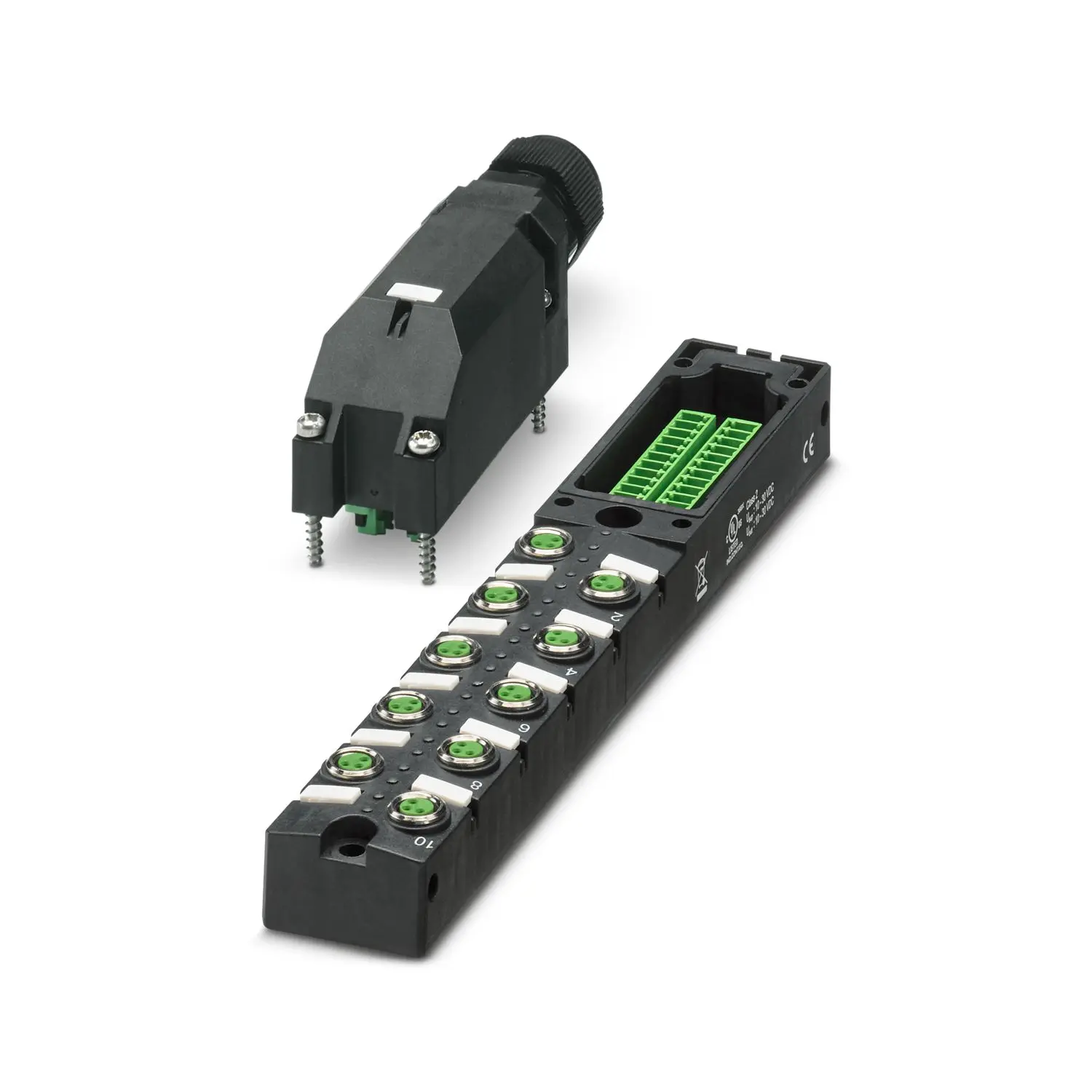 Produktfoto 1 von Phoenix Contact SACB Sensor-Box 30V dc 10 Anschlüsse 3 Auslässe M8 Gerade