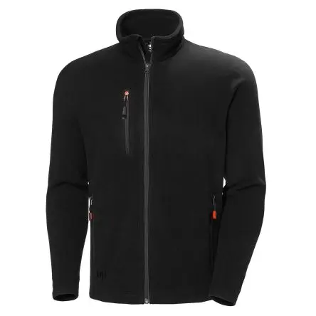Produktfoto 1 von Helly Hansen Oxford Unisex Fleecejacke, 100 % Polyester Schwarz YKK-Reißverschluss, Größe 2XL