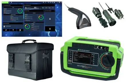 Produktfoto 1 von Gossen Metrawatt SECUTEST LEMONGREEN, Advanced PAT, PAT-Prüfkit, Durchgang, Isolierung, RCD/FI, MOSFET, Kontakt