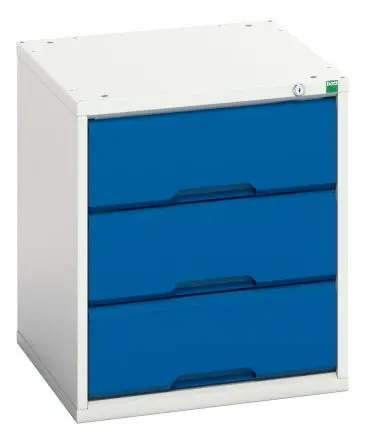 Produktfoto 1 von Bott 3 Stahl Schrank Blau, Grau, 600 mm x 525mm x 550 mm