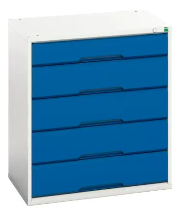 Produktfoto 1 von Bott 5 Stahl Schrank Grau, Blau, 900 mm x 800mm x 550 mm