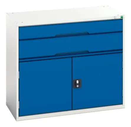 Produktfoto 1 von Bott Schrank Typ Schrank Freistehend 2 Tür/en 1 Regal/e 2 Schublade/n 900 mm 1050mm Abschließbar 550 mm Stahlblech