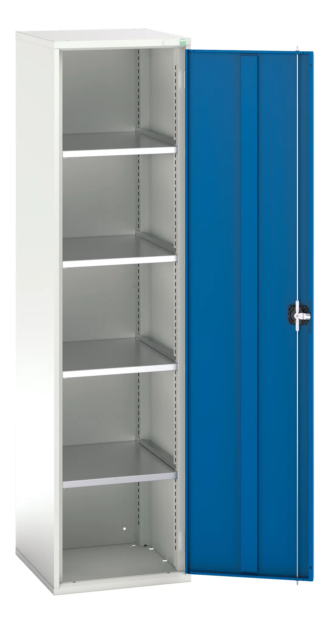 Produktfoto 1 von Bott Schrank Typ Regalschrank Freistehend 1 Tür/en 4 Regal/e 0 Schublade/n 2000 mm 525 mm Ja 550 mm Stahlblech