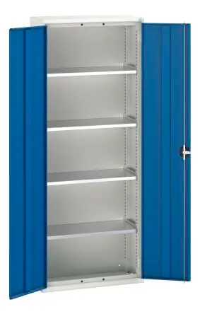 Produktfoto 1 von Bott Schrank Typ Regalschrank Freistehend 2 Tür/en 4 Regal/e 0 Schublade/n 2000 mm 800mm Abschließbar 350 mm Stahlblech