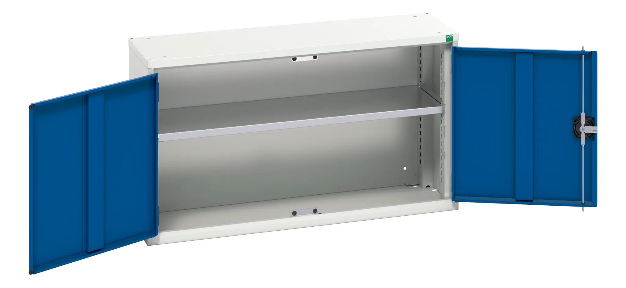 Produktfoto 1 von Bott Schrank Typ Schrank mit Ablage Freistehend 2 Tür/en 1 Regal/e 0 Schublade/n 600 mm 1050 mm Ja 350 mm Stahlblech