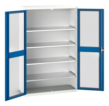 Produktfoto 1 von Bott Schrank Typ Schrank mit Ablage Freistehend 2 Tür/en 4 Regal/e 0 Schublade/n 2000 mm 1300mm Abschließbar 550 mm