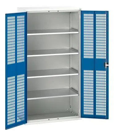 Produktfoto 1 von Bott Schrank Typ Schrank mit Ablage Freistehend 2 Tür/en 4 Regal/e 0 Schublade/n 2000 mm 1050mm Abschließbar 550 mm